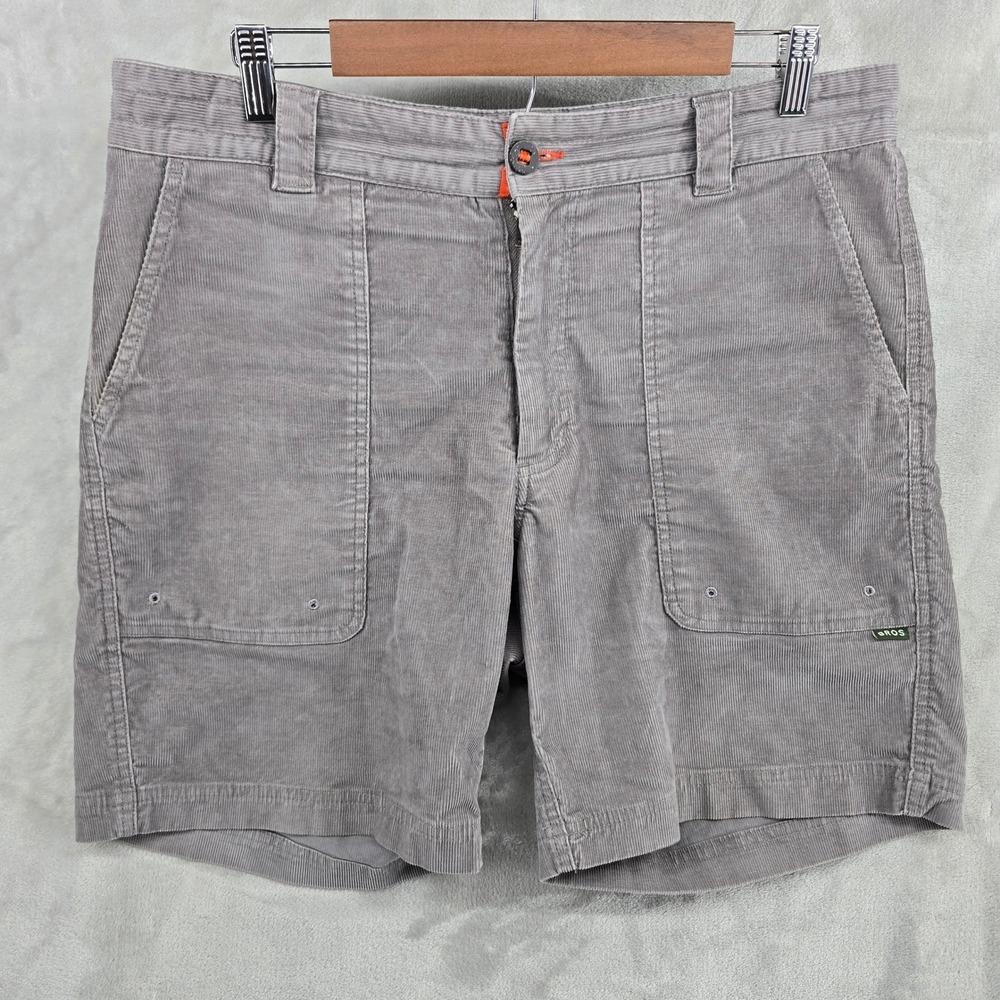 Howler Bros Corduroy Shorts Casual Walk Shorts Gray Size 34